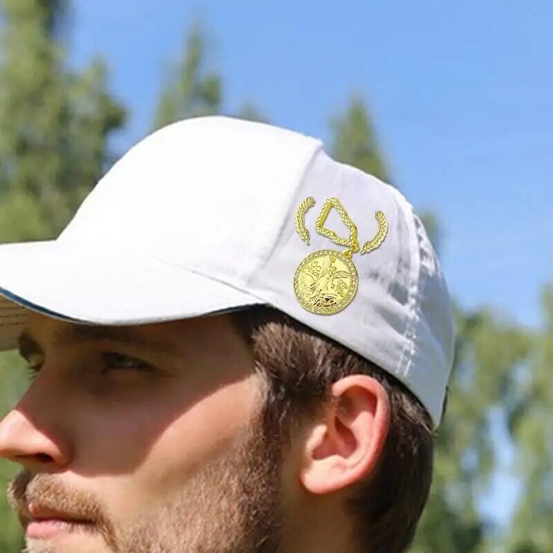 Gold Engel Abzeichen Engel Muster Gold Abzeichen Clip für Hut auf dem Platz Golf Zubehör Hut Visier dekorative Clips für Dating Golf