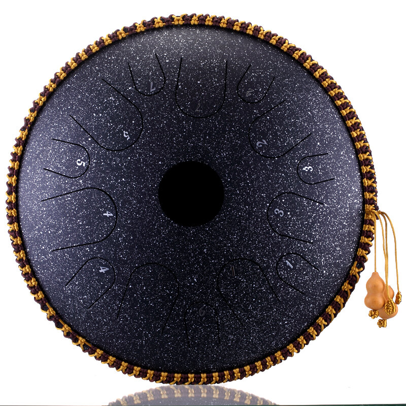 Hot Sale Useful New Design 14'' Steel Tongue Drum Tank Handpan Free Bag and Mallets