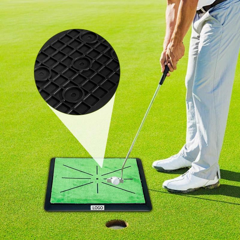 Golf balanço Mat Chipping Mat, detecção avançada rebatidas e Path Feedback, espessamento interior e exterior