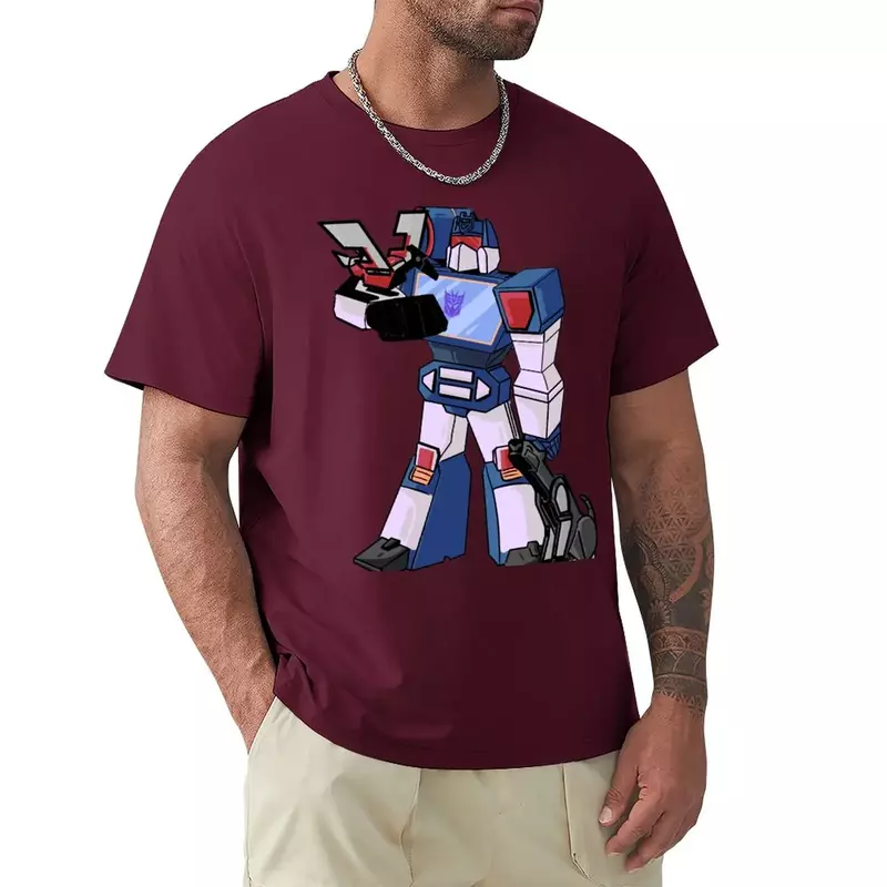 Camiseta de manga curta masculina, camiseta Soundwave, camiseta treino, personalização