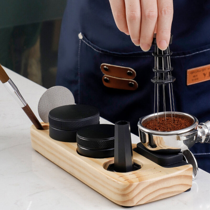 Eco-friendly café Tamper Mat Holder, Estação Tamping conveniente e versátil, 58 milímetros