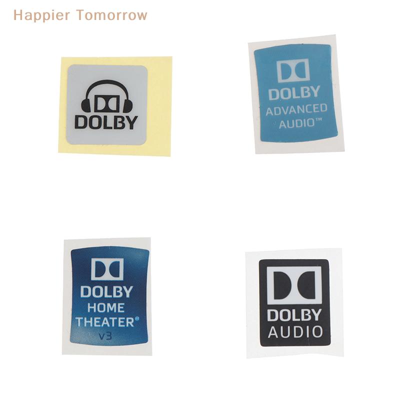 Dolby Surround Sound Labels Laptop Stickers Desktop Decor Diy Stickers