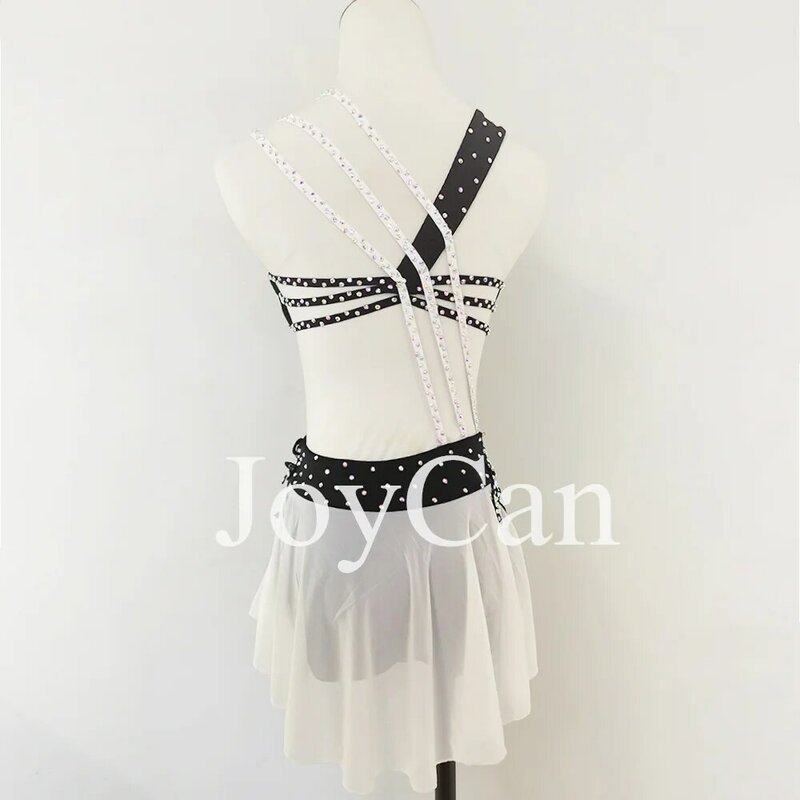 JoyCan vestido de baile lírico para niña, traje de baile de Jazz negro, ropa de Pole Dancing, entrenamiento de rendimiento