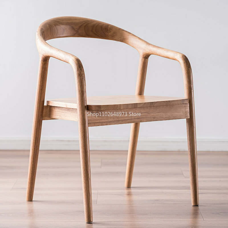 Nowoczesny skandynawski krzesła do jadalni skórzane ramię ergonomiczne drewniane krzesła do jadalni designerskie luksusowe mobilne Sillas De Comedor dom umeblowanie