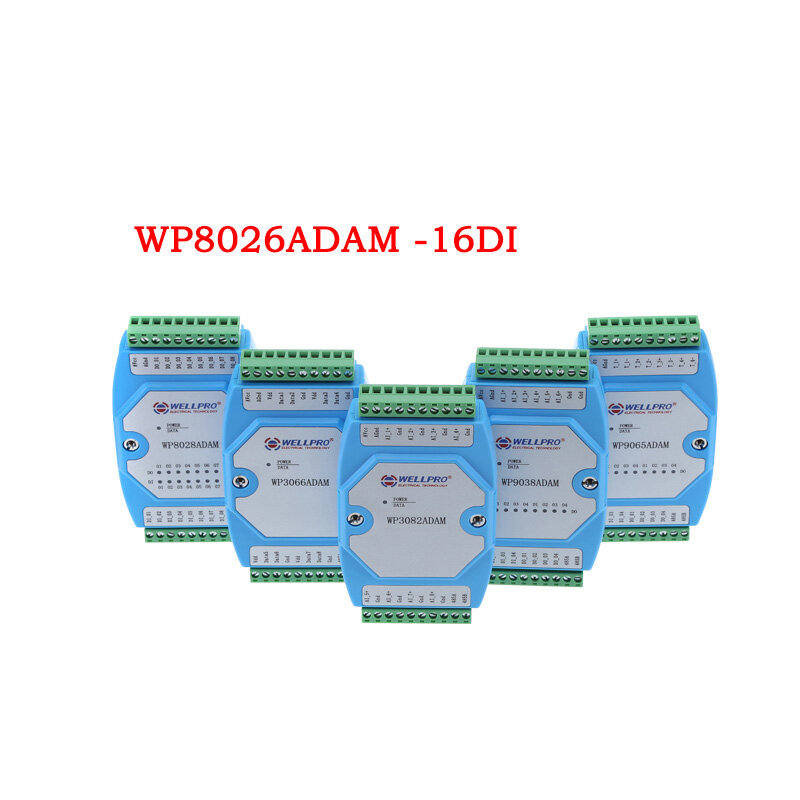 Módulo de entrada e comutação digital, DI MODBUS, WP8026ADAM, 16 canais