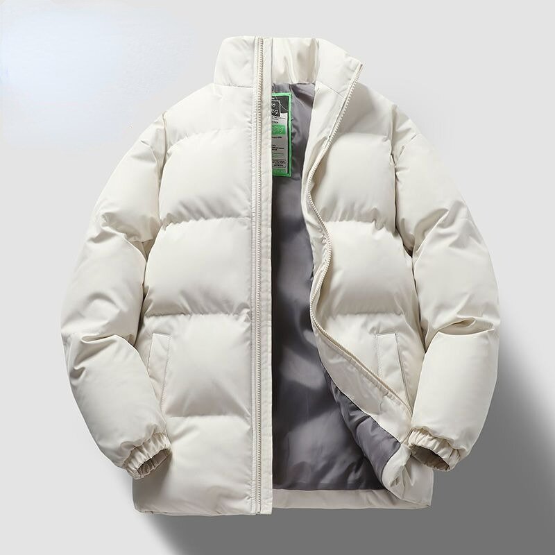 Abrigo de plumón de algodón para mujer, parka corta gruesa y cálida, chaqueta versátil de talla grande para tiempo libre, novedad de 2023