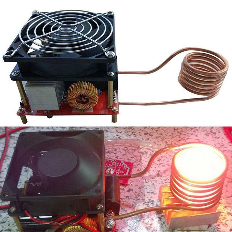 1000w ZVS Induction Heating Plate Board Kit Heater Cooker Coil Tube Diy Black And Red Heater Ignition