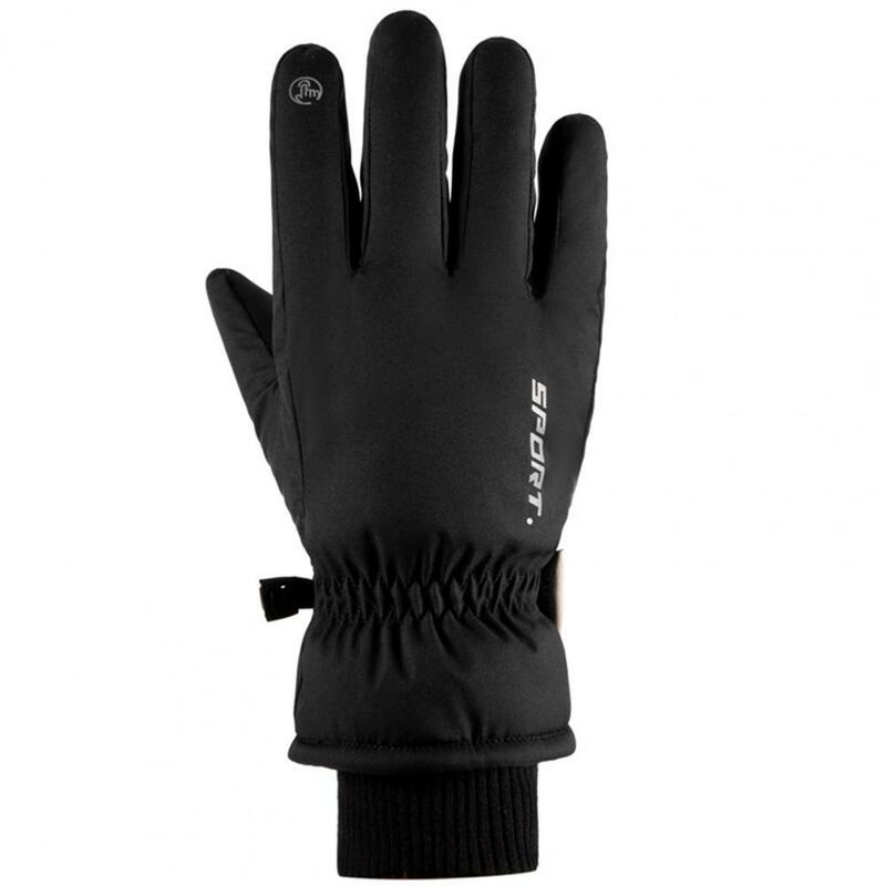 Wszechstronne rękawice sportowe z ekranem dotykowym przenośne zimowe ciepłe rękawiczki sportowe do biegania rękawice narciarskie na zewnątrz