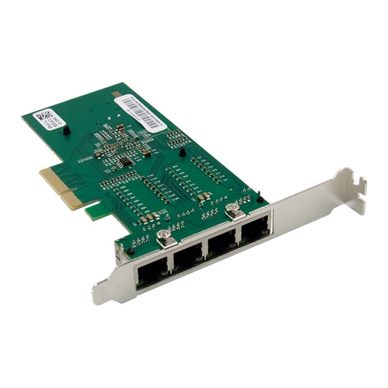 Suku cadang pengganti PCIE X4 1350AM4 kartu jaringan Server Gigabit 4 Port listrik RJ45 Server kartu jaringan penglihatan industri