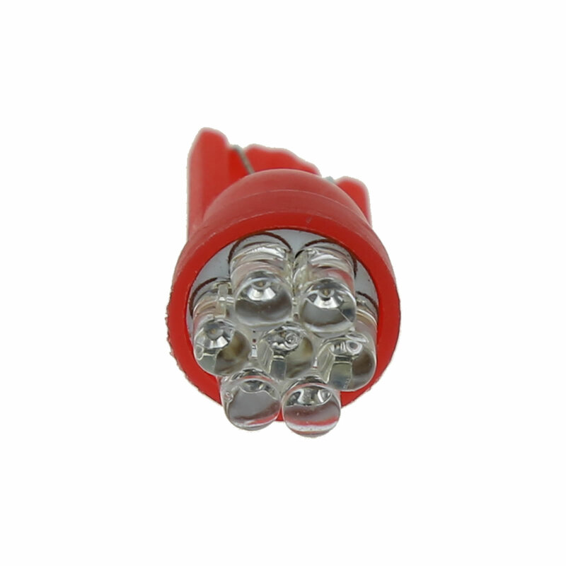1x carro vermelho t10 w5w luz lateral lâmpada marcador 7 emissores em linha led 147 152 158 12961 a108