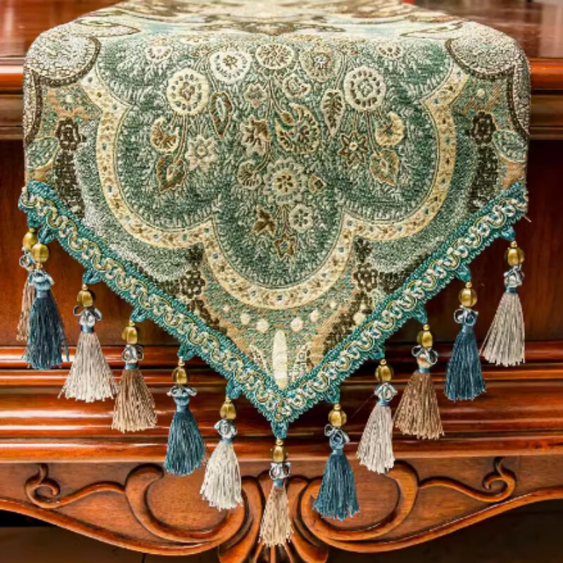 Amerykańska retro luksusowa flaga stołowa w stylu wiejskim Wysokiej klasy obrus do salonu Europejski wysokiej klasy ręcznik na stolik kawowy