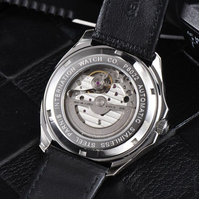 Часы наручные Parnis Мужские автоматические, модные минималистичные механические Спортивные с сапфировым стеклом, 40 мм