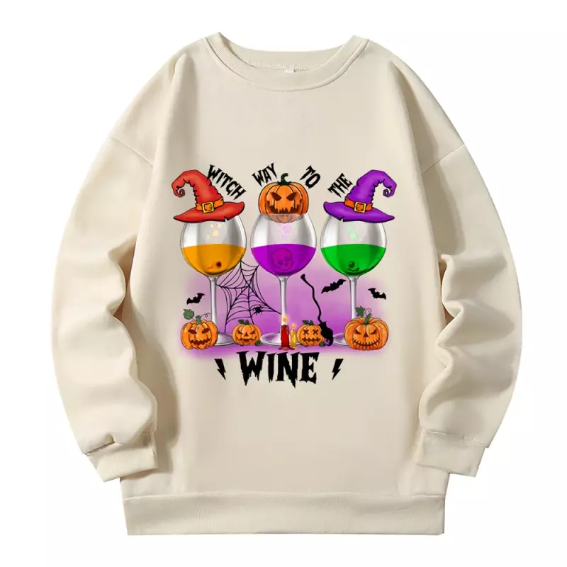 Ghost Pumpkin Demon Plus Size Women Clothing Halloween Funny Wacky Graphic Sweatshirts New All-match Hoodies Women