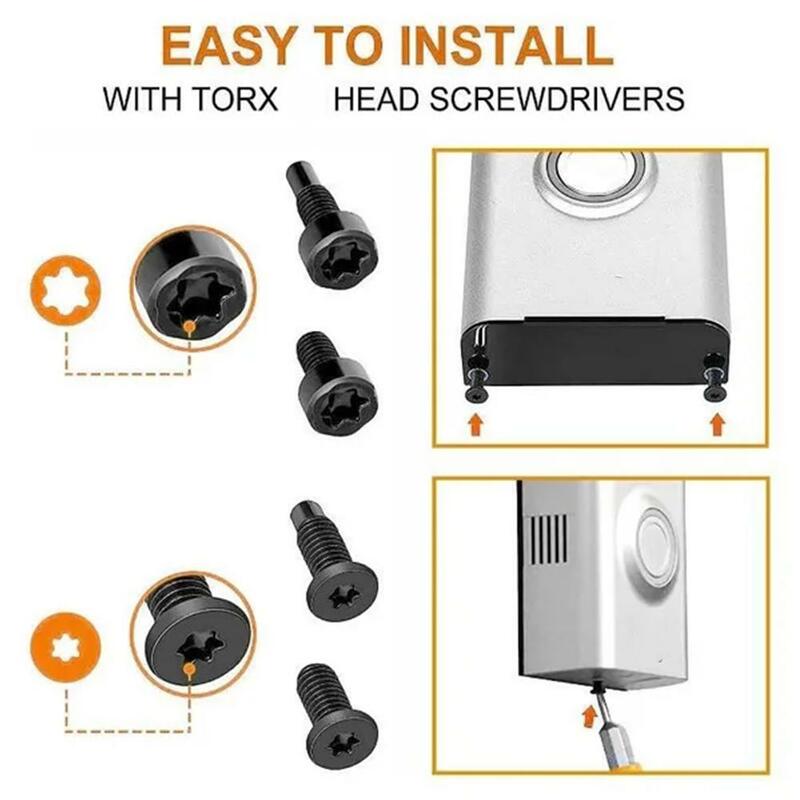 Doorbell Screws Disassembly Screwdriver Replacement Compatible Screws Anti-theft Video Security With Hardwar Doorbell E0b5