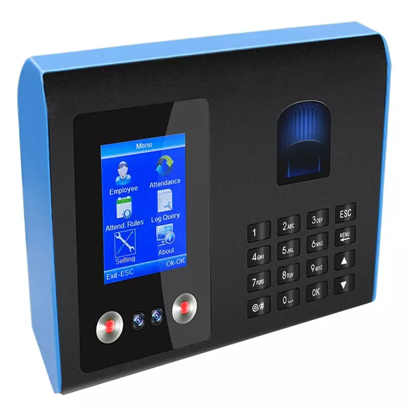 Easy to Use Biometric Facial Time Attendance Machine with Face and Fingerprint Recognition