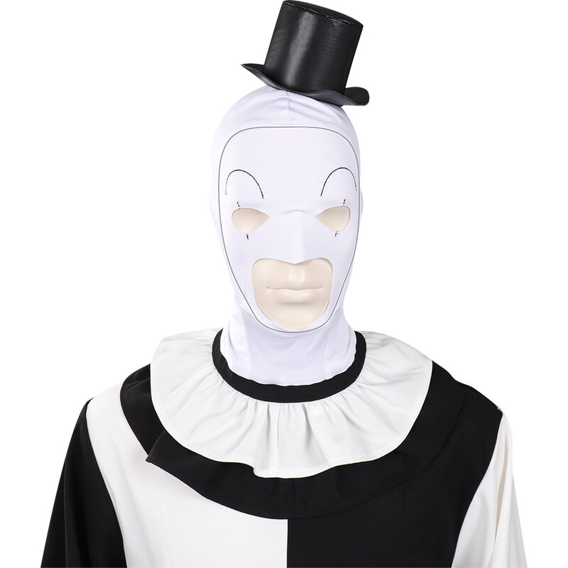 Костюм для косплея клоуна 2 Art, шляпа для взрослых, мужской фантастический костюм для ролевых игр, карнавальный костюм на Хэллоуин, маска, наряды