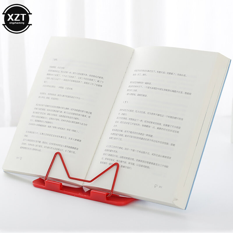 1Pc Bookends Portable Foldable Adjustable Bookend Stand Reading Book Stand Document Holder Base Reading Book Holder