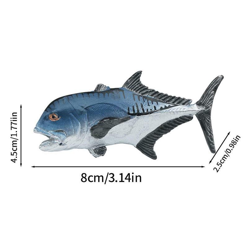 البحرية الحيوان نموذج التماثيل اللعب محاكاة التونة الأحمر سمك السلمون مقلد واقعية عمل الشكل الاطفال لعبة تعليمية