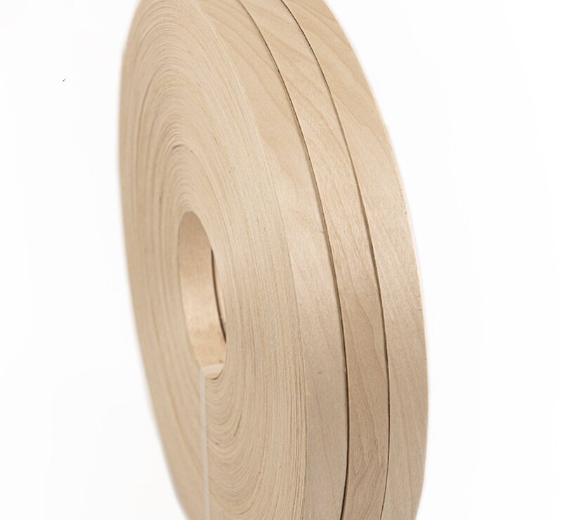 10 метров/ширина ролика: 20 мм Толщина: 0,5 мм облицовочная лента из натуральной белой березы для кромки, деревянные облицовочные листы