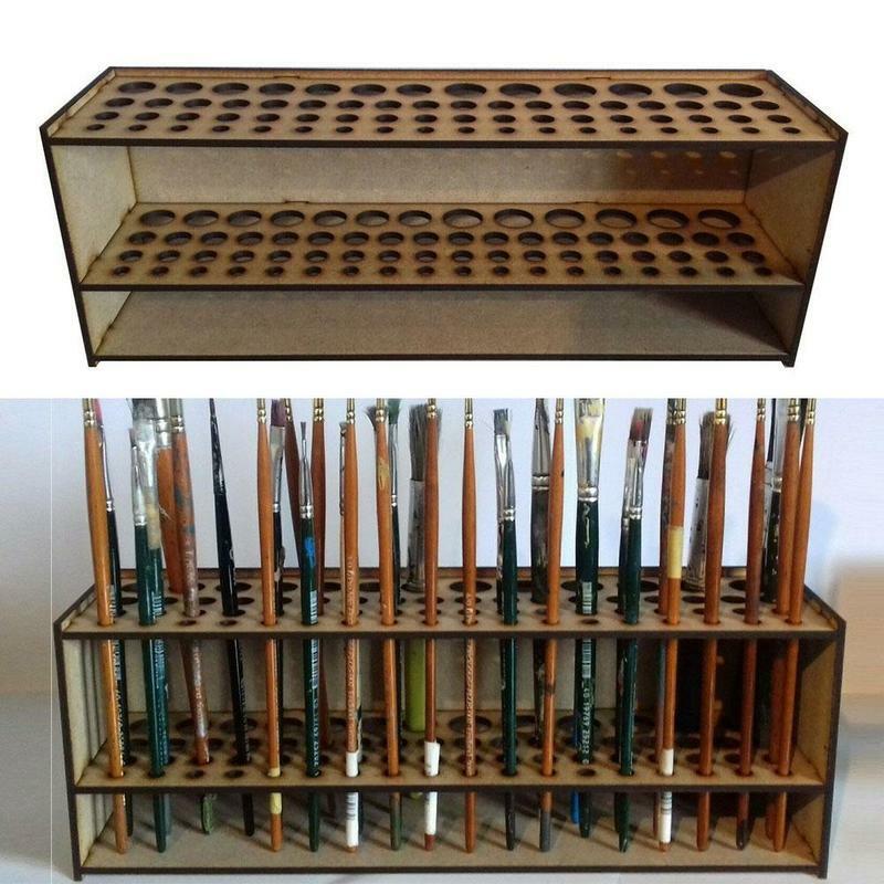 Painting Brush Pen Storage Holder Stand Organizer Rack Drawing Supplies Made Of Material Durable DIY Assemble