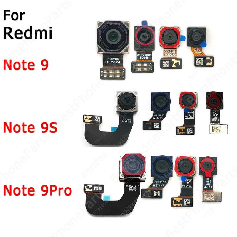 Rear Camera For Xiaomi Redmi Note 9 Pro 9S 9Pro Note9 Main Ultrawide Depth Macro Back Camera Module Spare Parts