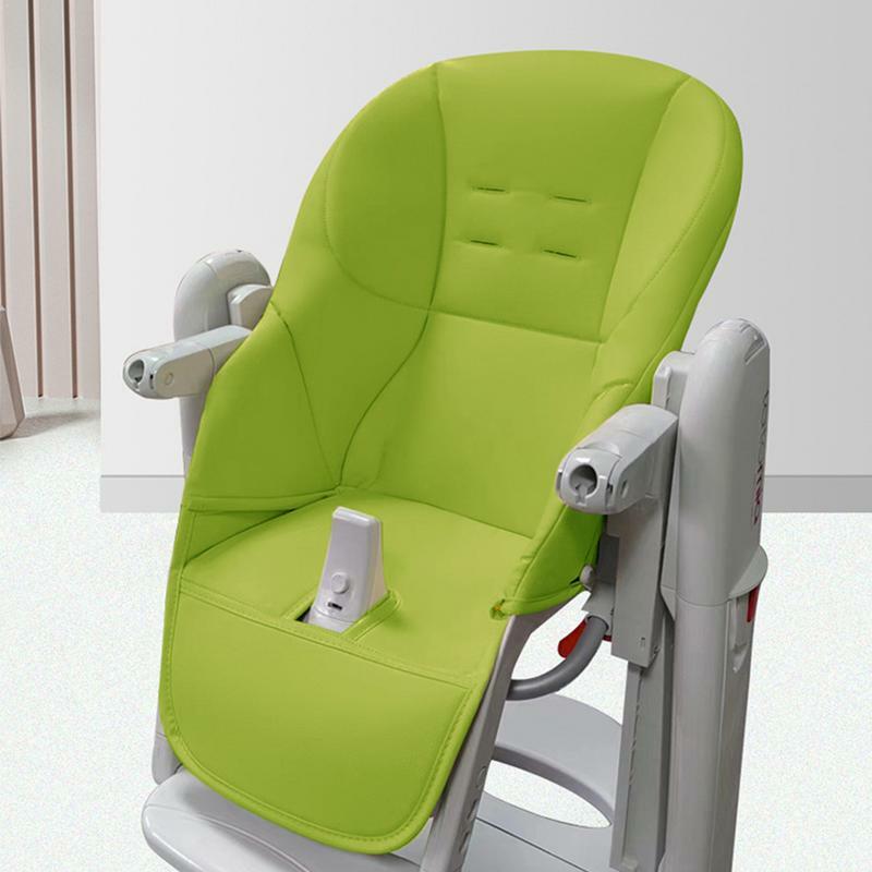 Bantal kursi tinggi kulit PU lembut, penutup pelindung kursi bayi hadiah orang tua baru untuk Peg Perego Tatamia kursi tinggi