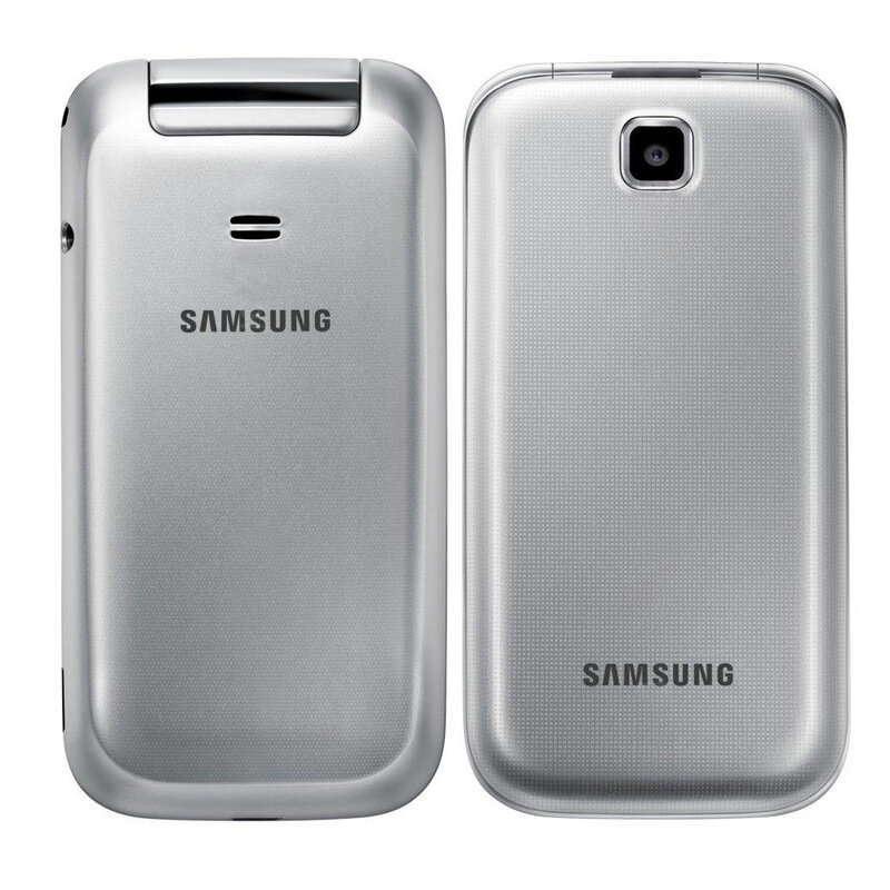 Samsung-Teléfono Móvil Inteligente C3290, celular con pantalla TFT de 2,4 pulgadas, cámara de 2MP, Bluetooth, Radio FM, GSM 850/900/1800, con tapa clásica, Original