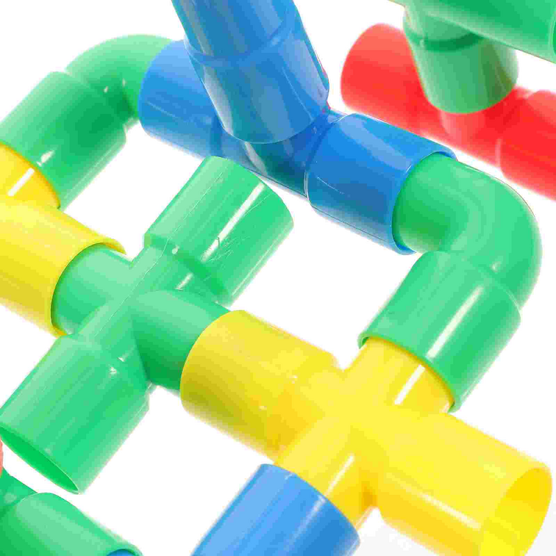 스템 학습 튜브: 건축 빌딩 블록 감각 장난감, 튜브 잠금, 유치원 교육 학습 장난감, 1 세트