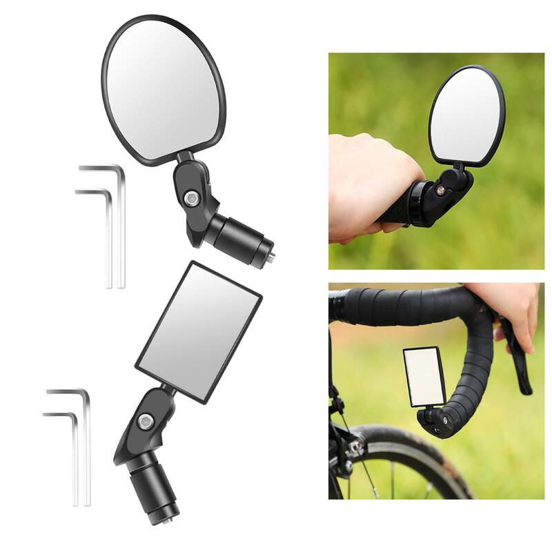 Universal Rotatable Bike Handlebar Mirror, Outdoor Ciclismo, Motocicleta, Scooter ,MTB, Estrada, Ajustável