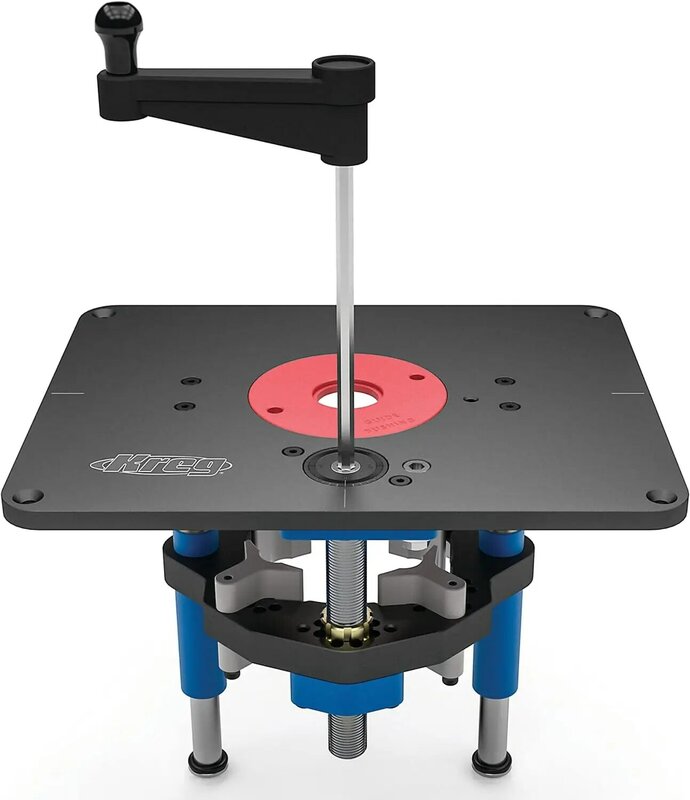 Sistema de elevación de mesa de enrutador de precisión PRS5000, inserto de placa de enrutador duradero, para rápido