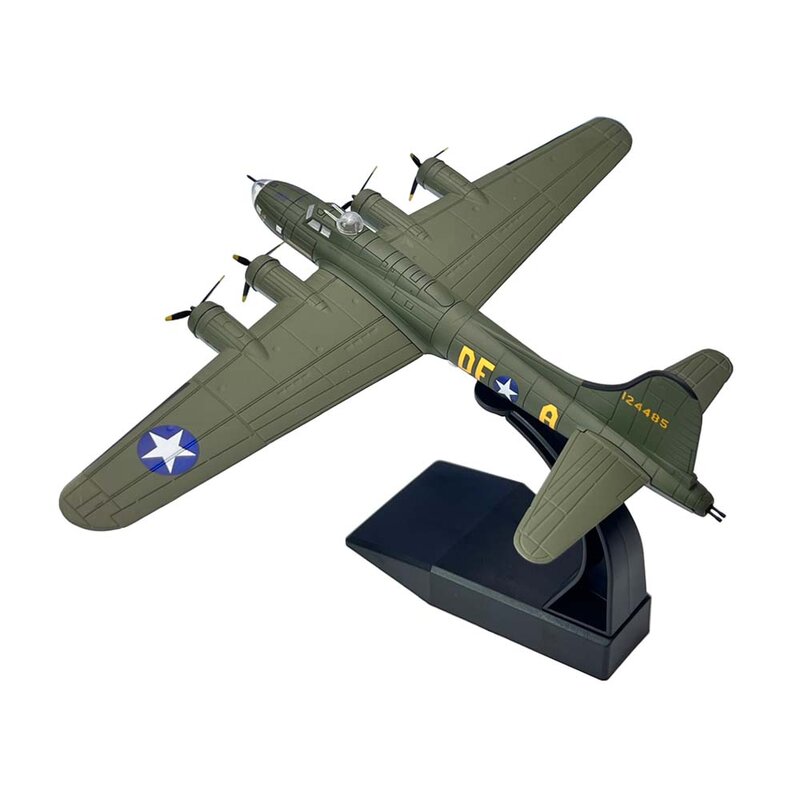 제 2 차 세계 대전 미국 B17 B-17 비행 요새, 무거운 폭격기, 금속 군사 비행기, 장난감 모델 컬렉션 선물, 1/144 체중계