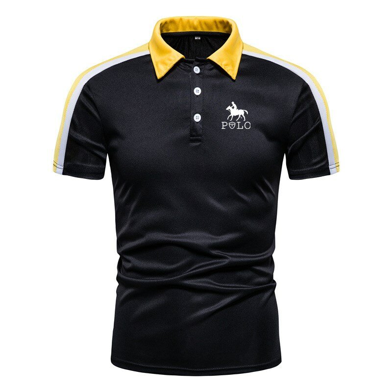 Новинка 2024, мужская повседневная рубашка с коротким рукавом, модная мужская Спортивная рубашка с коротким рукавом