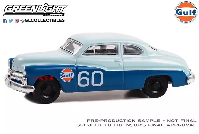 1:64 1950 rtęci osiem Coupe #60 odlewane modele ze stopu metalu Model samochody zabawkowe do kolekcji prezentów W1308