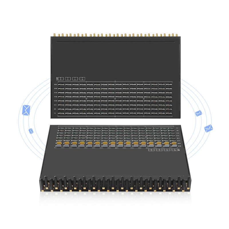 SK Ejoin-puerta de enlace para Voip, máquina GoIP con 32 puertos, 256 ranuras Sim, envío y recepción de SMS a granel, compatible con SMPP HTTP API