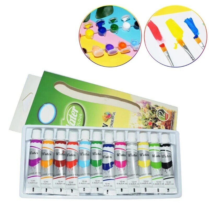 Acrylfarbe, 12 Farben, Acrylfarbenflaschen, Künstler-Acrylfarbe, reichhaltiges Pigment