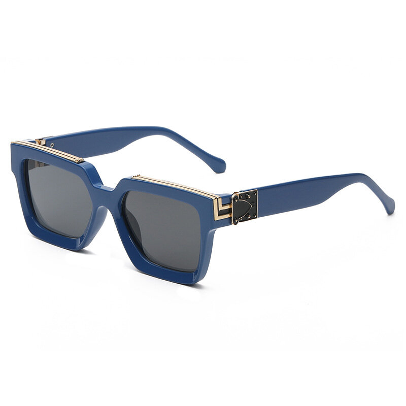 Lunettes de soleil carrées vintage pour hommes et femmes, lunettes de soleil de créateurs, lunettes UV400, nouvelle marque, 2023