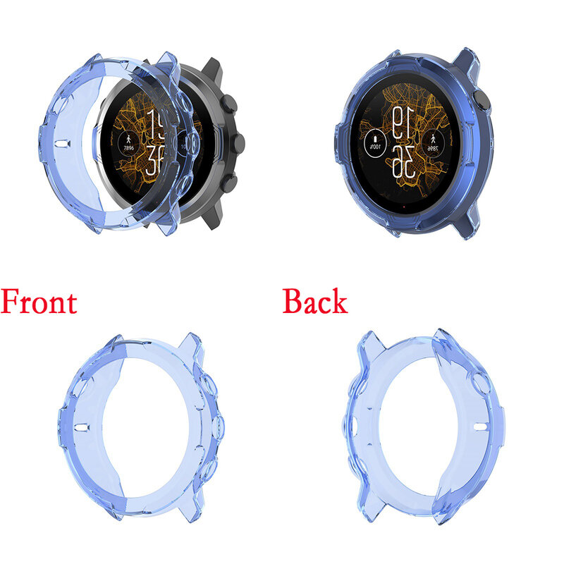 Coque de montre transparente pour Suunto 7, coque de protection d'écran souple, coque transparente en TPU, coque creuse, haute qualité