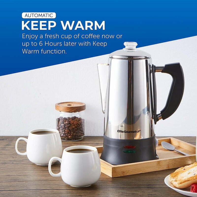 Elcteric coador de café, Clear Brew Progress Knob, Cool-Touch Handle, Cord-less Servir, EUA, Novo, 12 Cup