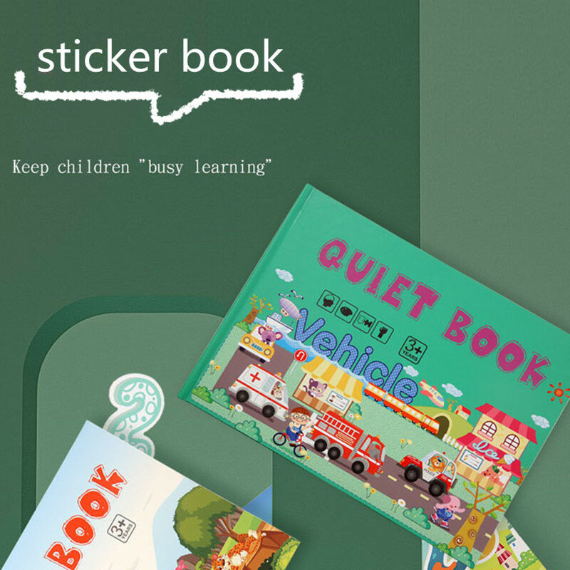 Buku Sibuk Mainan Montessori Buku Edukasi Bayi Tenang Buku Sibuk Mainan Belajar Papan untuk Anak-anak Hadiah Natal