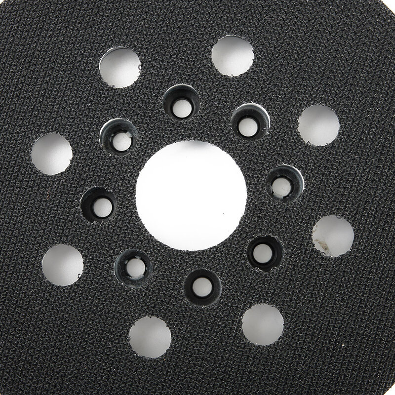 Almohadilla de lijado de respaldo de 8 agujeros, 5 pulgadas, 125 MM, clavos, gancho y bucle, almohadilla de respaldo para LIJADORA Orbital eléctrica maki-ta