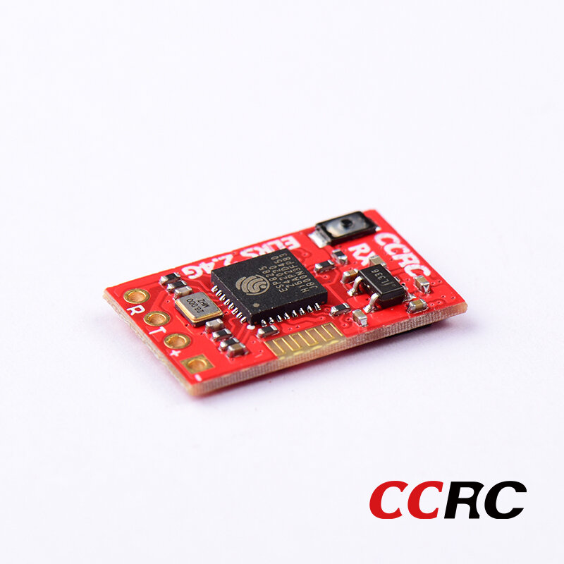 CCRC ELRS 2.4G Récepteur ExpressCCRC ELRS avec Antenne de Type T, Meilleure Performance en Plage de Latence de Vitesses pour Drone de Course RC