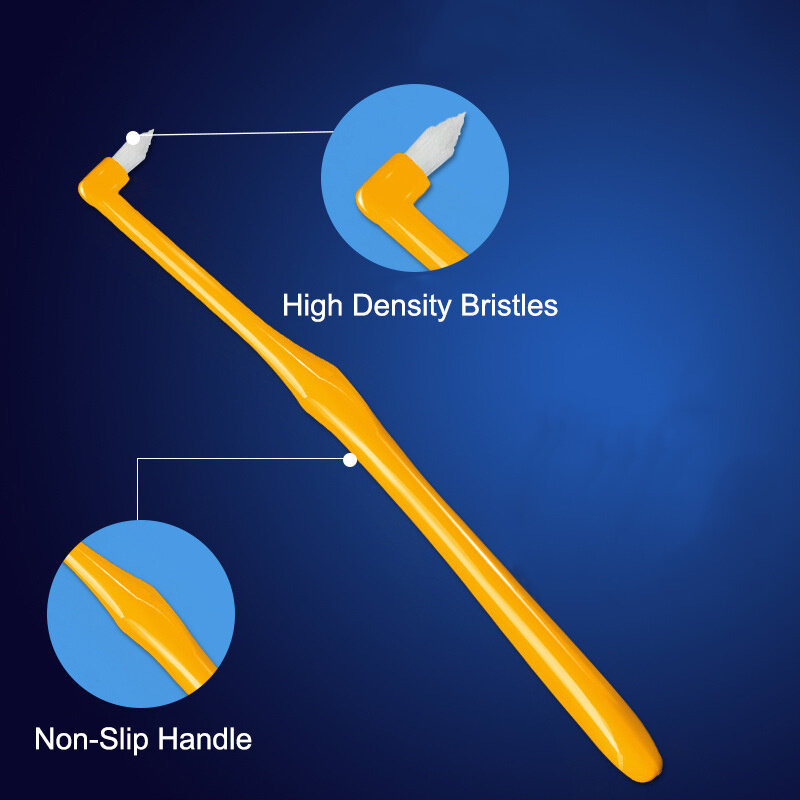 Nuovo ortodontico spazzolino da denti interdentale spazzolino da denti piccola testa morbida correzione dei capelli denti bretelle dentale filo interdentale cura orale dei denti