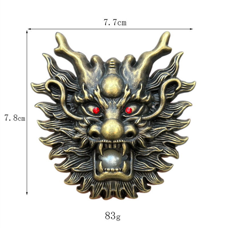 Пряжка для ремня с изображением головы дракона в национальном западном стиле