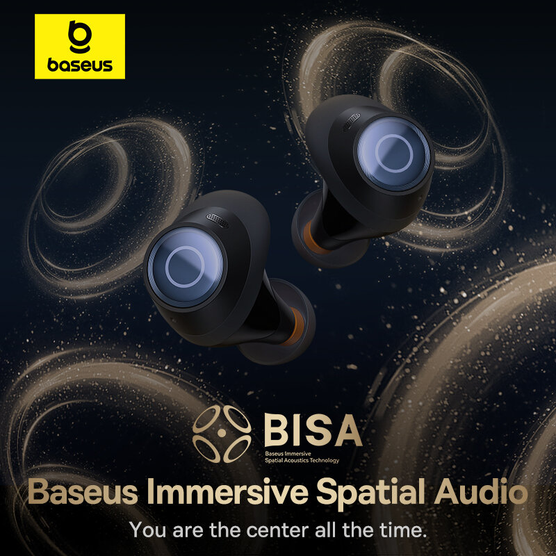 Baseus-auriculares inalámbricos Bowie MA10 Pro, cascos con Bluetooth 5,3, cancelación activa de ruido, batería de 40H de duración, impermeables IPX6, 48dB