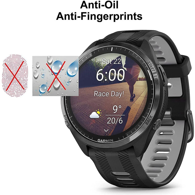 3PCS/lot Soft Hydrogel Clear Protective Film For Garmin Forerunner 965 265 265S Screen Protector Full Cover Guard Protection New