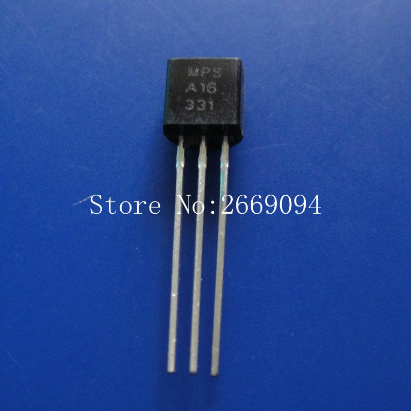 100 pçs/lote transistor mpsa16 para-92 transistor mpsa16