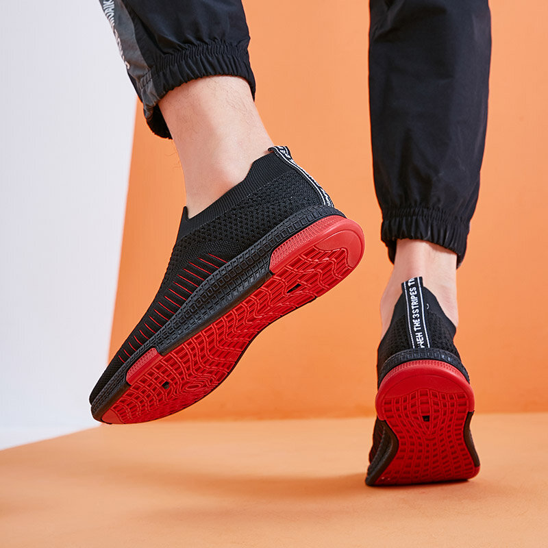 Xiaomi Yoipin Sneakers Pria Anti Bau Bersirkulasi Olahraga Tenun Terbang Berjalan Mode Retro Kasual Loafer Sepatu Kasual Luar Ruangan