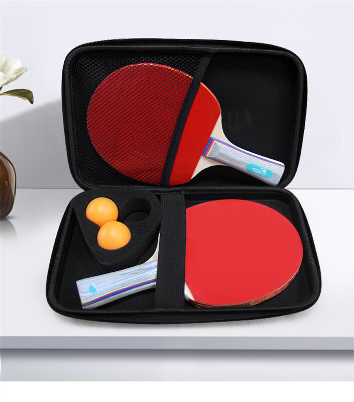 Bolsa de raqueta de tenis de mesa, bolso de mano cuadrado de EVA, caja de raqueta, bolsa de raqueta deportiva portátil dura, alta calidad