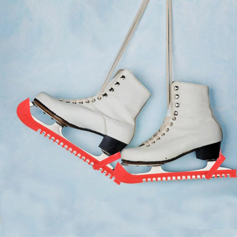 Durável e flexível Ice Skate Blade Covers, desfrutar de deslizamentos suaves, desempenho aprimorado, 2 pcs