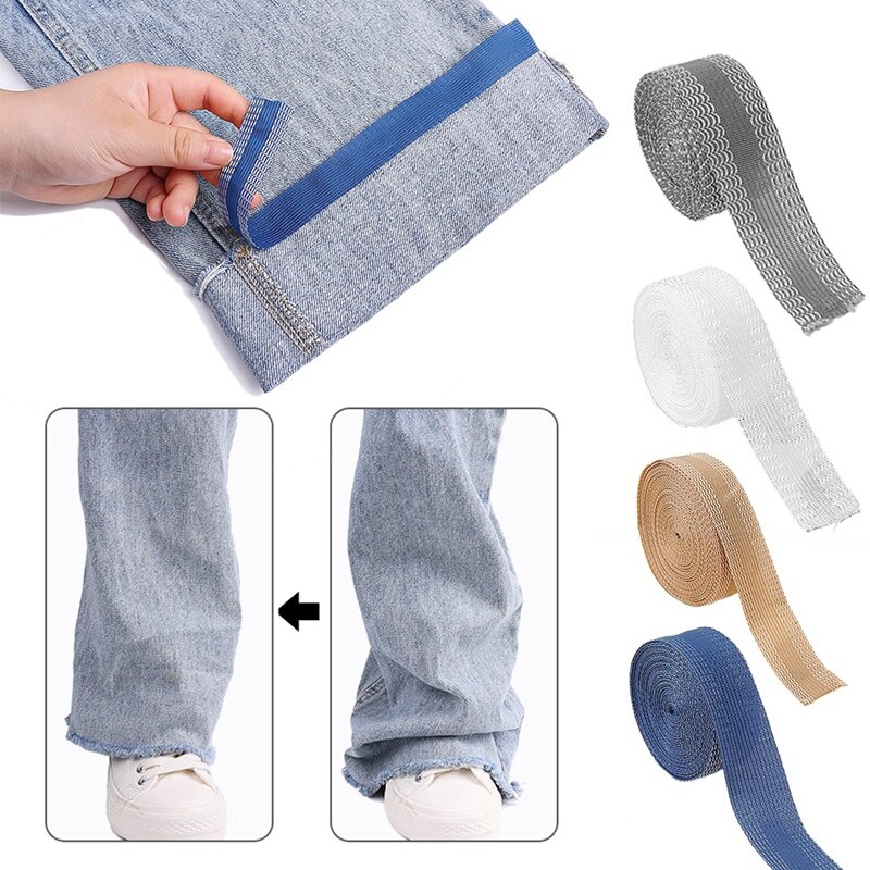 エッジ短縮テープズボン、脚エッジ短縮テープ、ペースト裾、鉄、パンツにジーンズ、服、長さ調整
